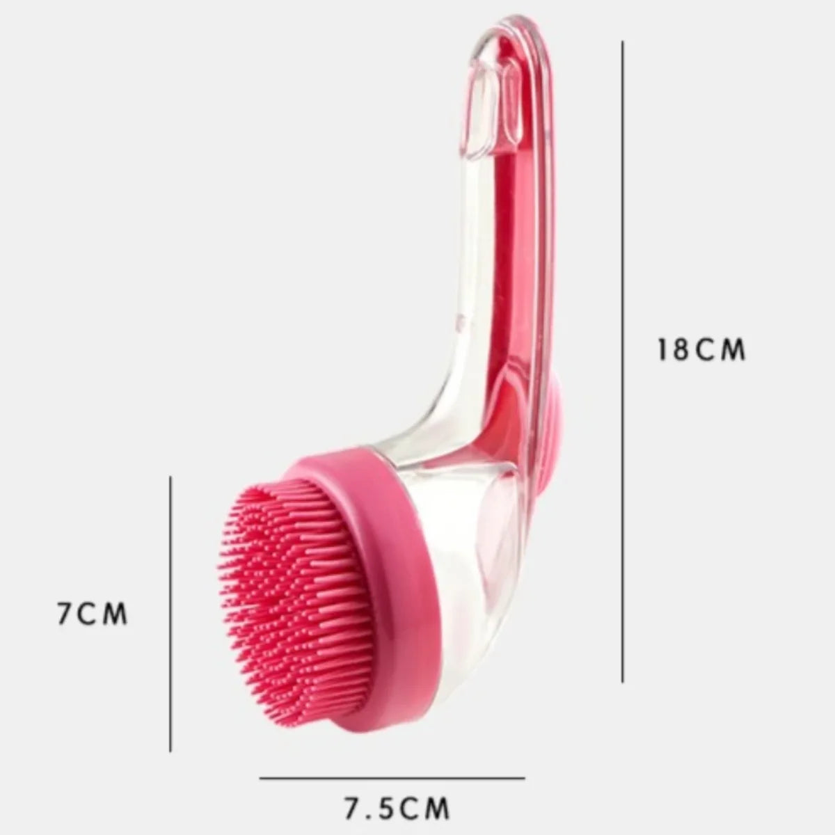 Long-Handle Pet Bathing Brush with Liquid Dispenser