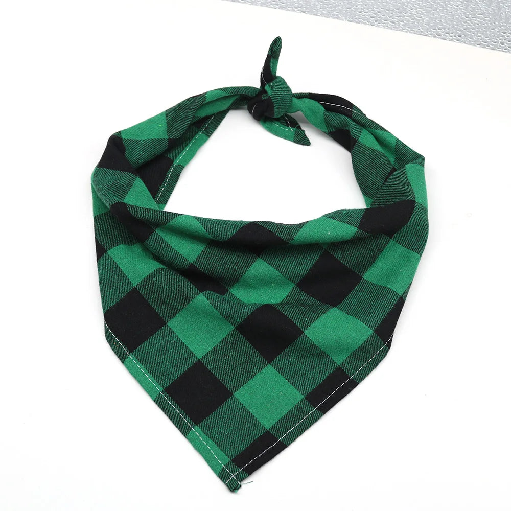 Classic Plaid Cotton Dog Bandana