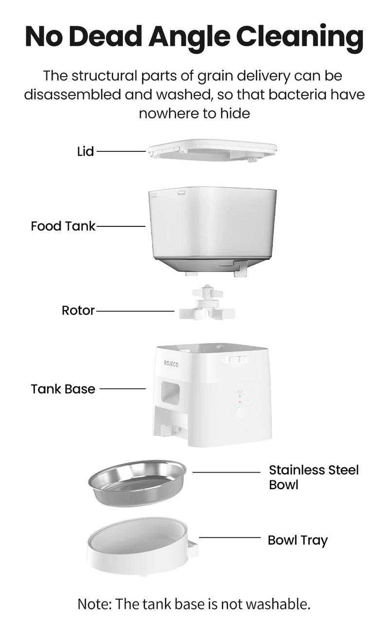 Intelligenter WiFi-Automatik-Futterautomat mit Portionskontrolle