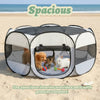 Foldable Small Pet Playpen with Cover for Indoor and Outdoor Use