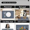 A set of multi-scene silicone mats for pets and tools, including a placemat, pet pad, litter mat, and tool cushion.