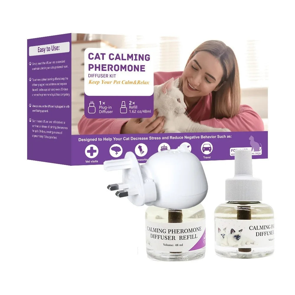 Cat Calming Pheromone Diffuser Kit with 2 Refills