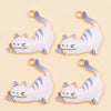Colorful Cartoon Cat & Animal Enamel Charms for DIY Jewelry Making