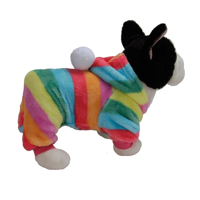 Soft Flannel Dog Coat for Cold Weather