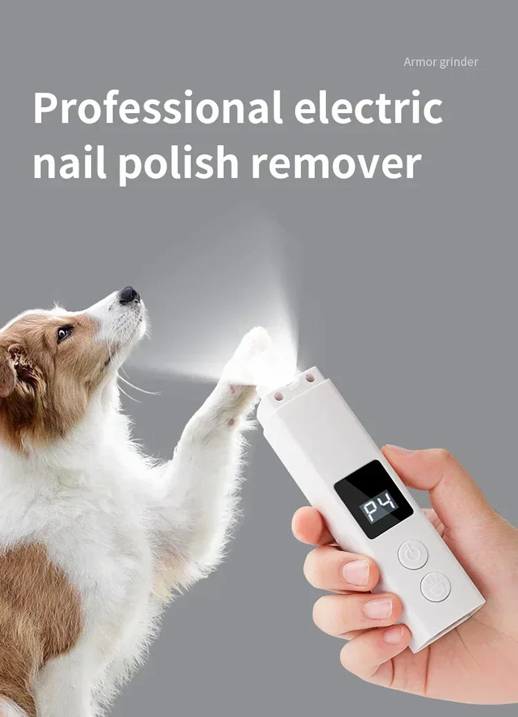 Quiet Rechargeable Pet Nail Grinder for Dogs and Cats