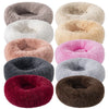 Lit Donut en Peluche Confortable pour Chat