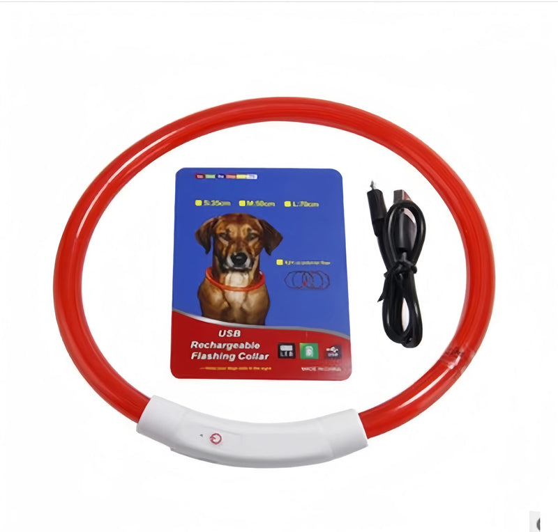 USB-aufladbarer LED-Hundehalsband