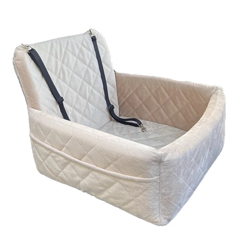 Washable Dog Car Seat with Removable Orthopedic Cushion