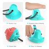 Suction Cup Interactive Dog Ball Toy with Treat Dispenser