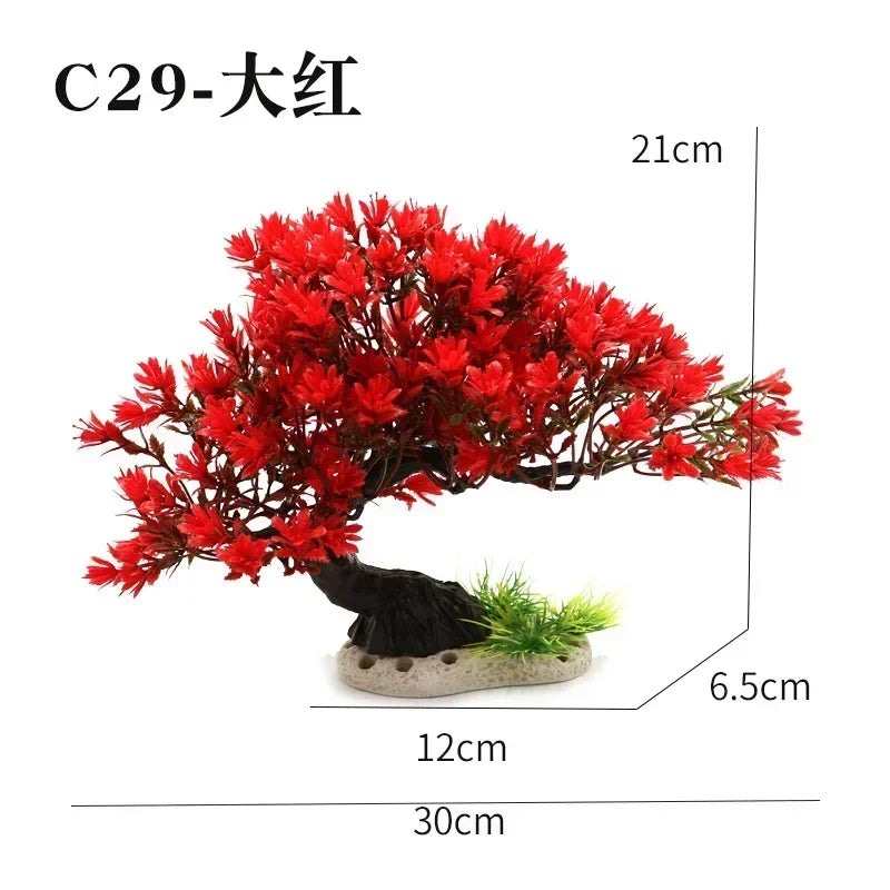 Aquarium Decor: Simulation Plants and Landscaping Ornaments