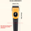 Professional Cordless Pet Grooming Clipper with LED Light and 6 Guide Combs