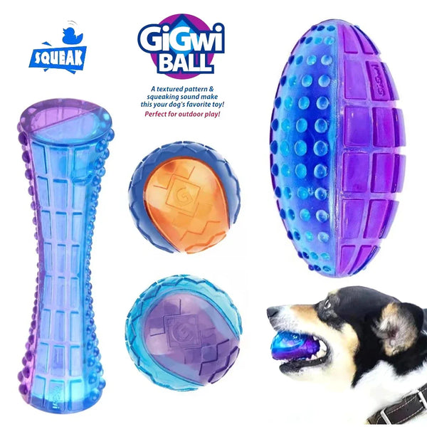 Interactive Squeaky Dog Ball for Fetch & Play