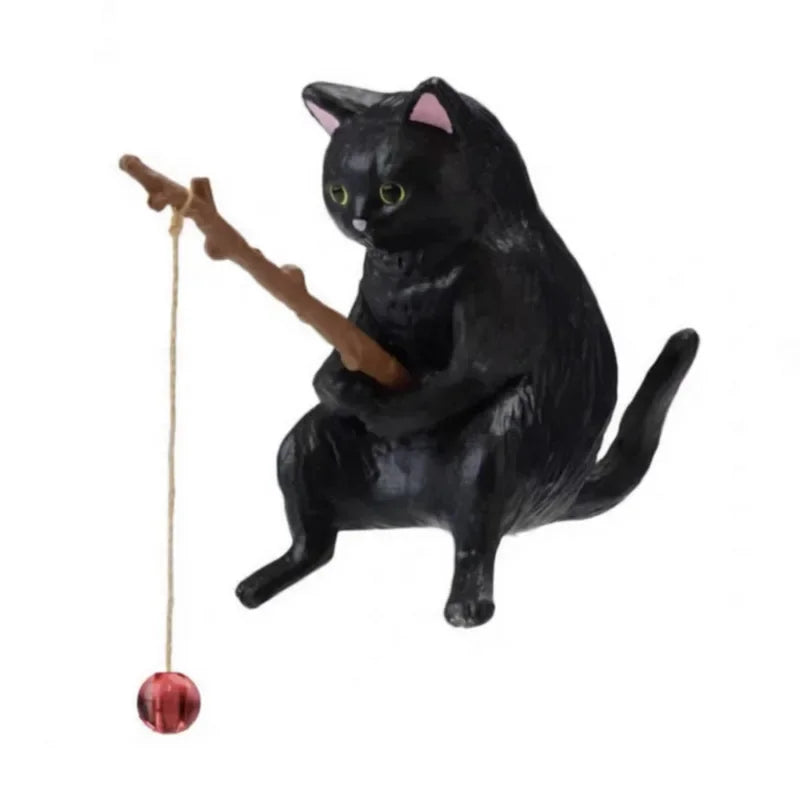Décoration Aquarium Chat Pêcheur