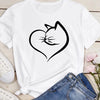 Women Kawaii Cats Print Summer Cartoon T Shirt