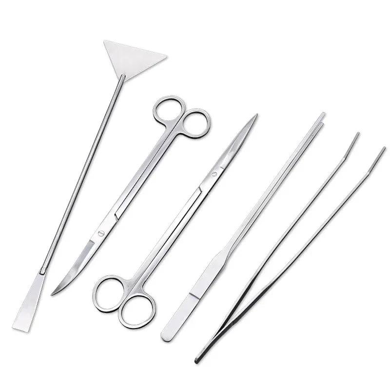 Edelstahl-Aquarium-Scheren und Pinzetten-Set