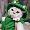 Frog-Shaped Hoodie for Dogs and Cats