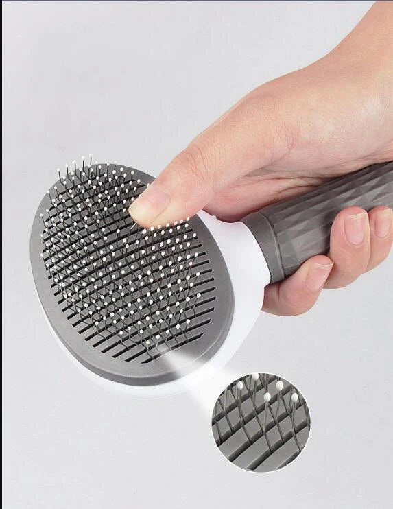 Peigne de toilettage en acier inoxydable pour animaux