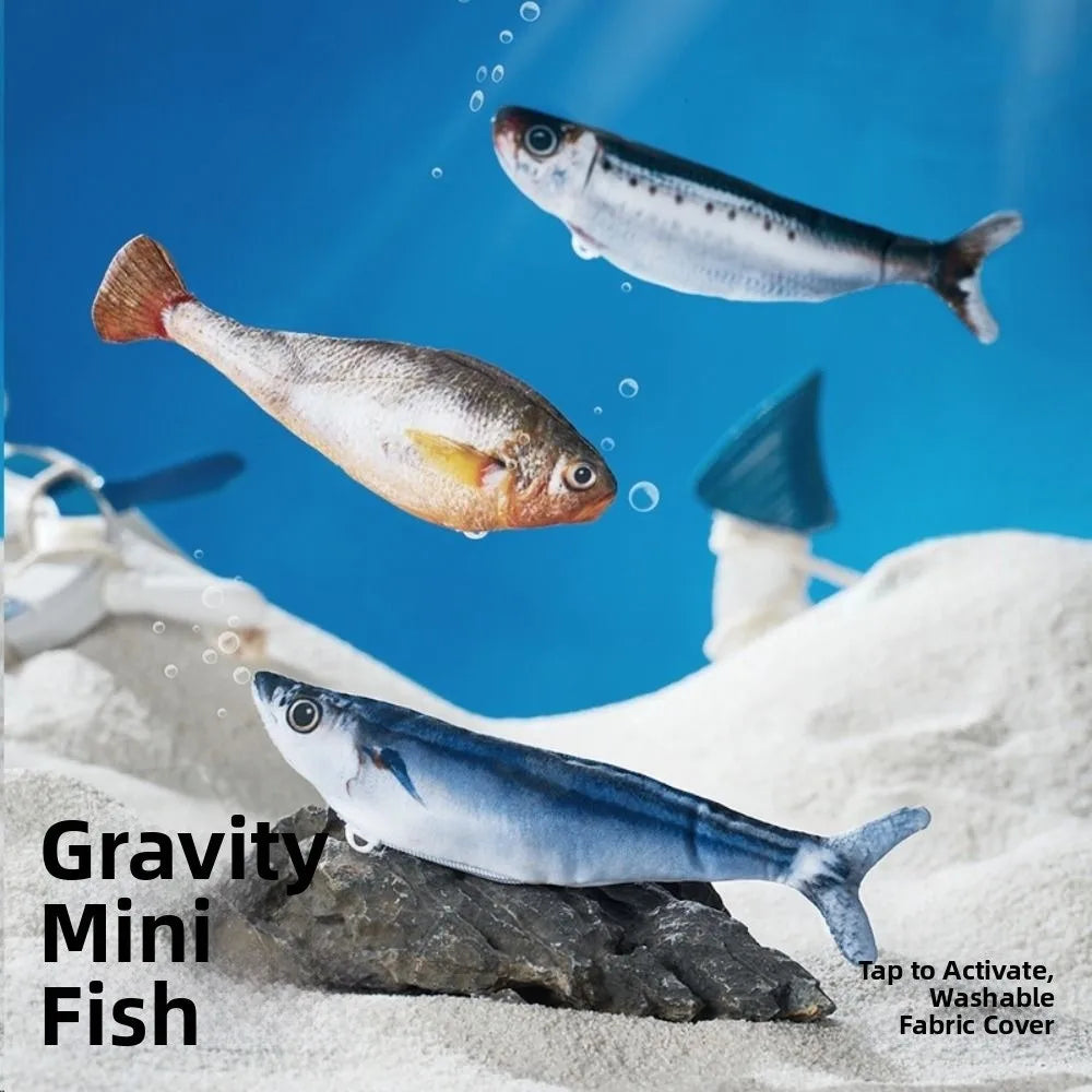 Interactive Cat Toy Fish with Wagging Tail – USB Rechargeable