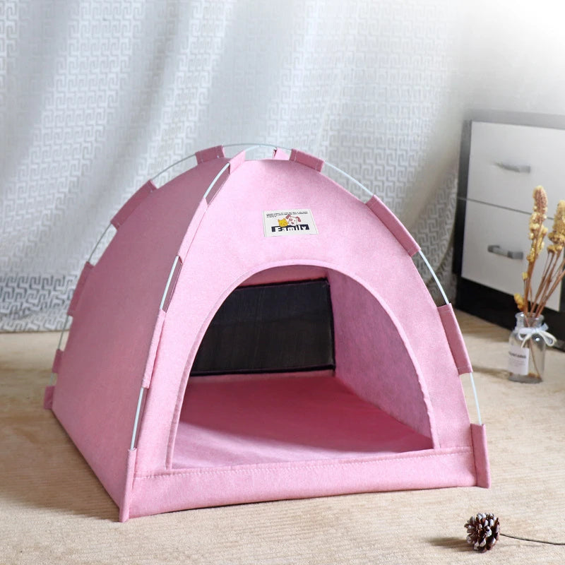 Tente pliante pour animaux avec coussin rafraîchissant