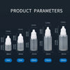 Empty Squeezable Liquid Dropper Bottles with Fine Tip (3-20 ml)