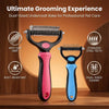 Dematting Comb for Dogs and Cats – Undercoat Rake for Long Hair, Tangles & Loose Fur