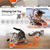 Interactive Chirping Cat Toy Ball with Motion Activation