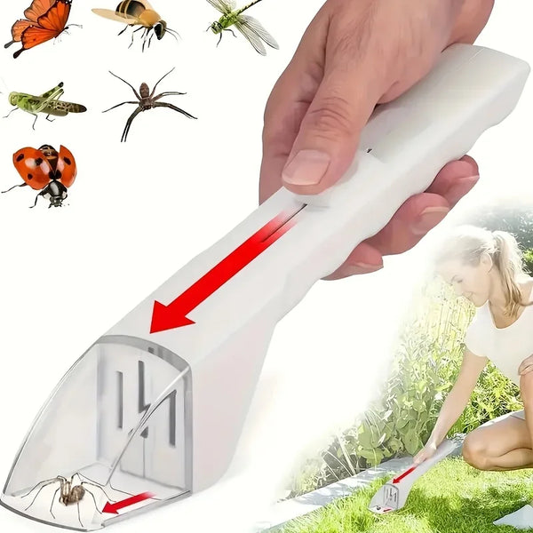 Attrape-insectes manuel avec pince de sécurité