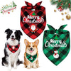 Christmas Triangle Dog Bandana Scarf with Adjustable Fit