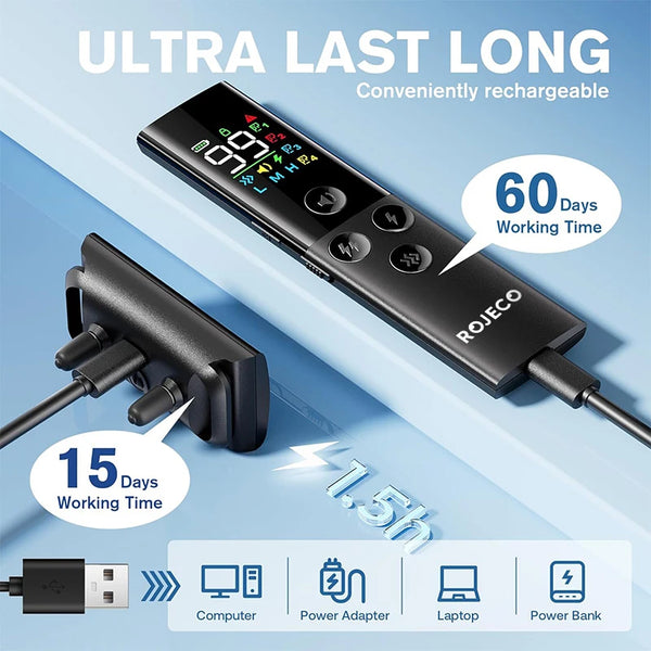 ROJECO Dog Training Collar with Remote, 1600ft IP67 Waterproof