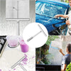 360° Rotating Shower Squeegee with Silicone Holder
