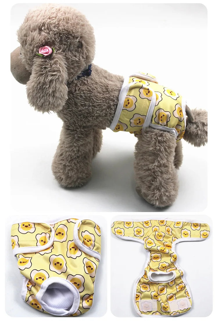 Reusable Washable Dog Diapers for Female Dogs in Heat