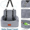 Washable Dog Car Seat with Removable Orthopedic Cushion
