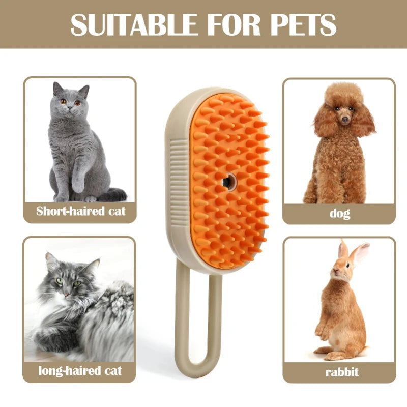 3-in-1 Dampbürste für Katzen & kleine Hunde