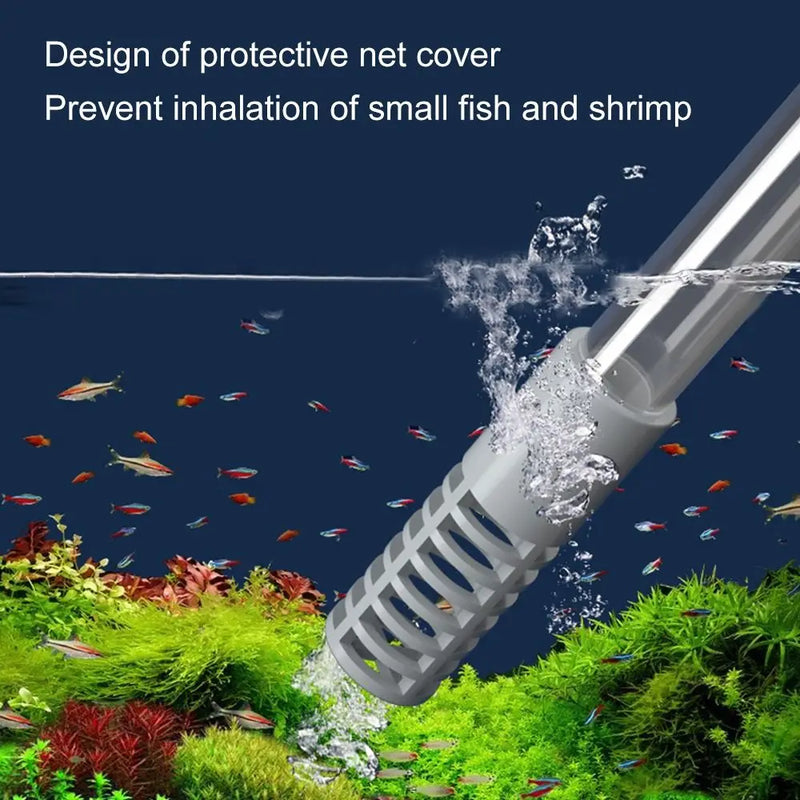 Pompe à siphon manuel pour changement d'eau d'aquarium