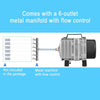 High-Output Aquarium Air Pump with 6-Way Splitter