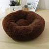Plush Donut Pet Bed with Raised Edge