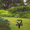 Wooden Pet Memorial Garden Stake with Paw Print