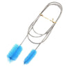 Stainless Steel Aquarium Cleaning Brush Double Head Lily Pipe