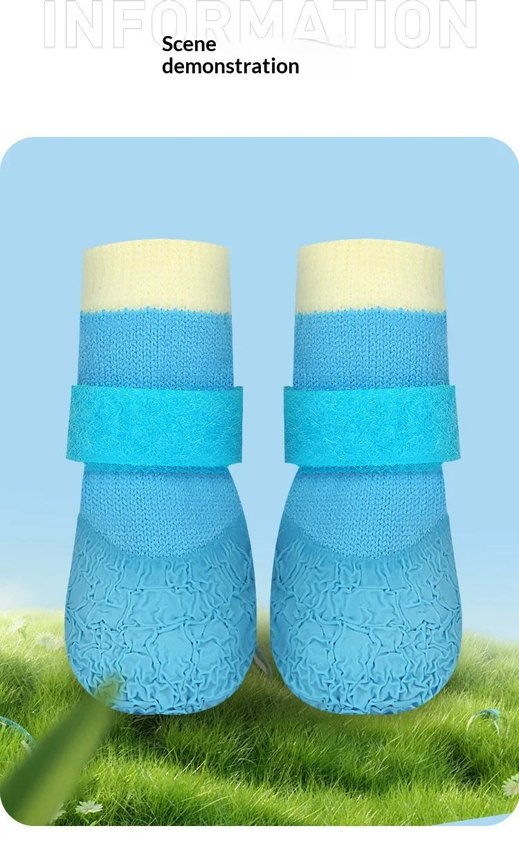 Waterproof Dog Boots with Anti-Slip Soles for Small Breeds