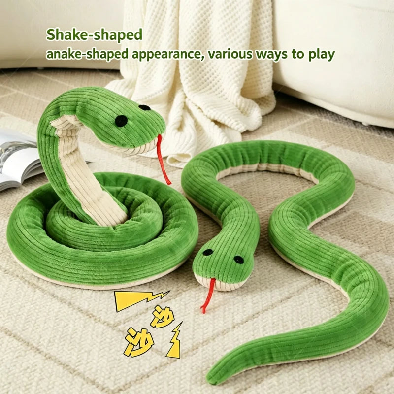 Crinkle Snake Toy for Cats and Small Dogs