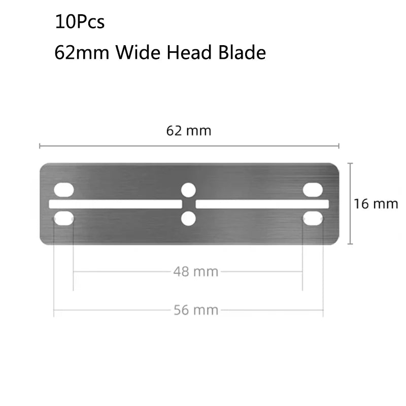 10 Pcs Aquarium Algae Scraper Replacement Blades Stainless Steel