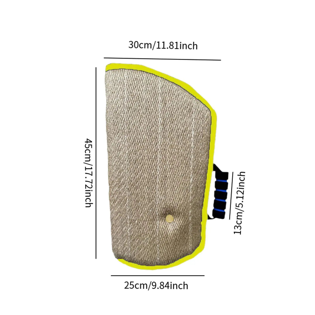 Manga profesional beige para entrenamiento de perros, dimensiones 30x45cm y grosor de 13cm.
