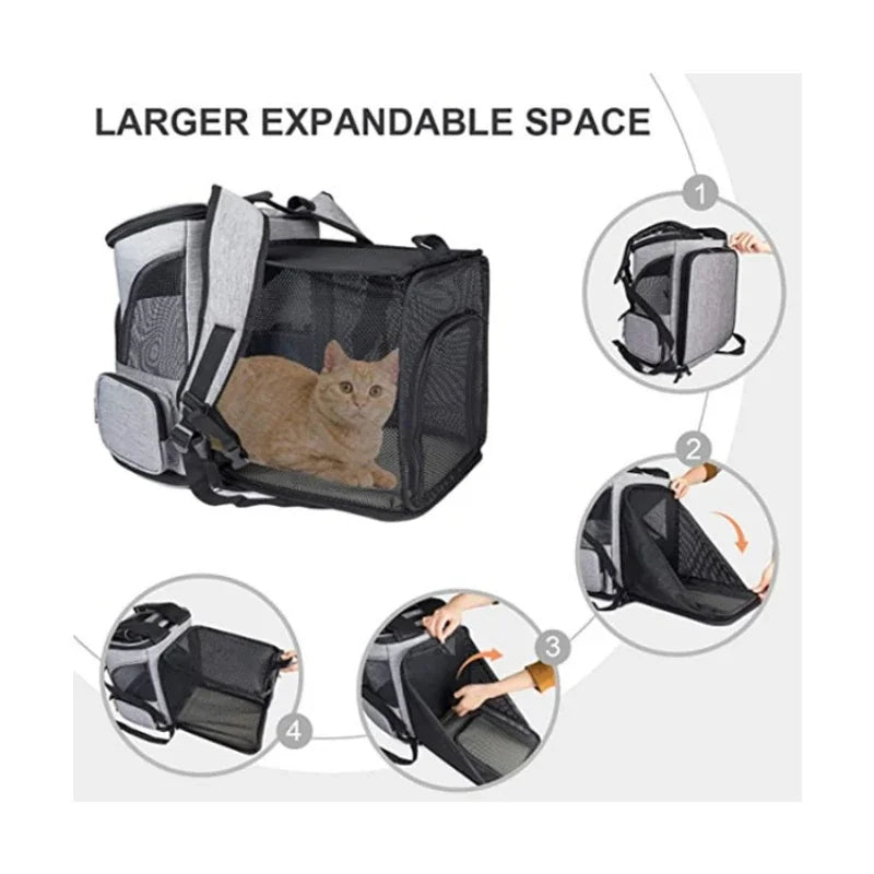 Atmungsaktiver Haustier-Tragetaschen-Rucksack