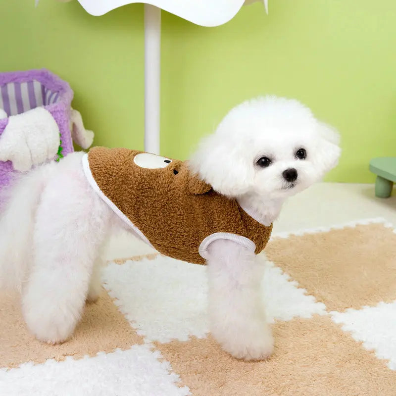 Chaleco de Felpa Suave para Perros y Gatos