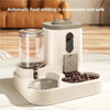 Gravity-Fed Pet Food and Water Station