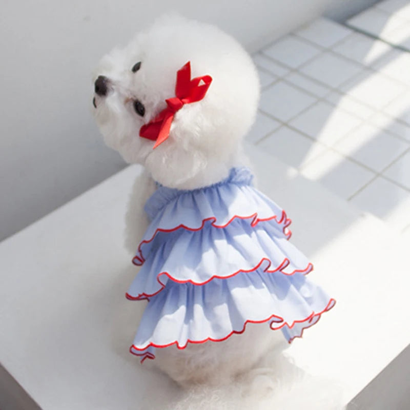 Vestido de Verano Estilo Princesa para Perros Pequeños
