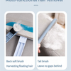 Multi-Surface Pet Hair Remover Brush with Self-Cleaning Base