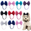 Handmade Pet Hair Bows – Adjustable Multi-Style Cloth Bows for Dogs and Cats