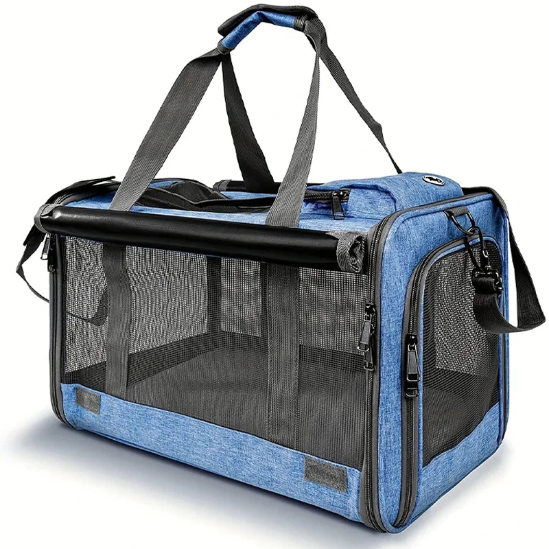 Breathable Mesh Cat & Small Dog Travel Carrier Bag