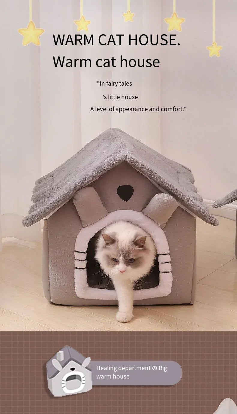 Four Seasons Detachable Washable Pet Bed House for Small Dogs